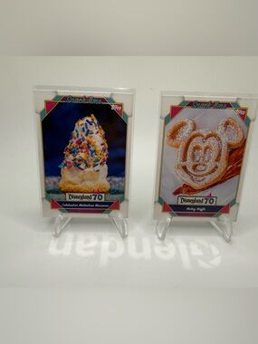 Topps Disneyland 70 Snack Time Collectible Trading Cards waffle & macaroon